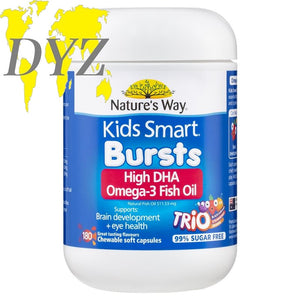 Nature's Way Kids Smart Bursts Omega-3 Fish Oil Trio (180 Capsules)